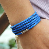 Bracelet Couro Chain link