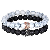 Pulseira Costura Lava & Matte Onyx