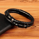 Bracelet Couro Genuíno Double Layer